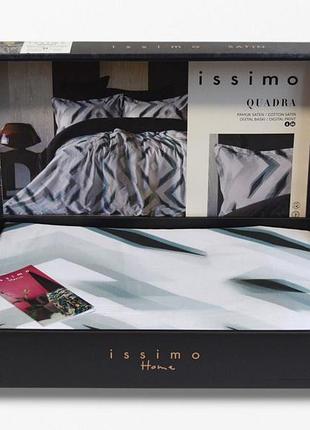 Постельное белье issimo home quadra сатин digital евро