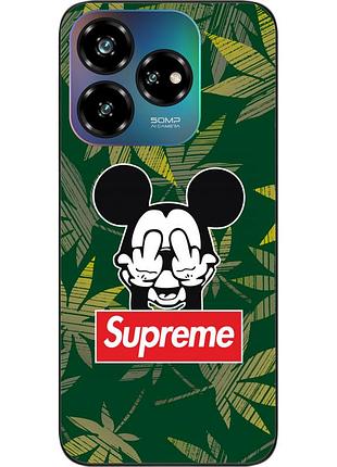 Силиконовый чехол epik для zte nubia v60 design с картинкой микки supreme