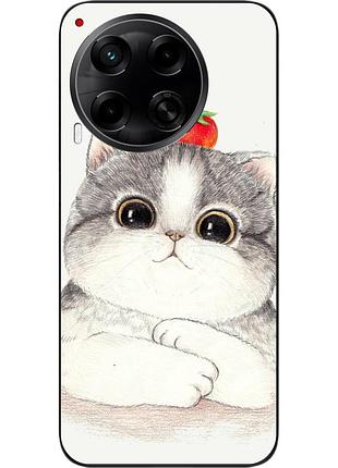 Силиконовый чехол epik для tecno camon 30 (cl6) с картинкой котенок