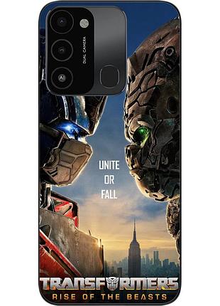Силіконовий чохол epik для tecno spark 8c з картинкою трансформери зверобати