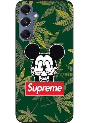 Силиконовый чехол epik для samsung m54 5g galaxy m546b с картинкой микки supreme