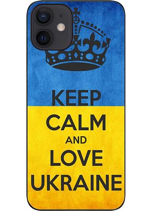 Силиконовый чехол epik для iphone 12 mini с картинкой keep calm