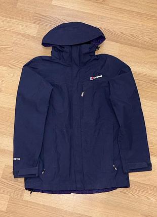 Куртка жіноча berghaus gore-tex, розмір xs, синя, мембрана