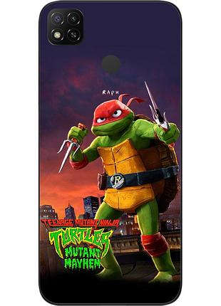 Силіконовий чохол epik для xiaomi redmi 9c з картинкою черепашки-ніндзя рафаель