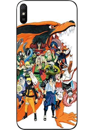 Силиконовый чехол epik для xiaomi redmi 9a с картинкой наруто герои