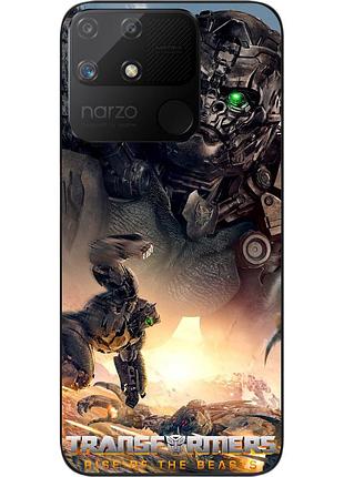 Силиконовый чехол epik для realme narzo 50a с картинкой эйплинк трансформеры звероботы