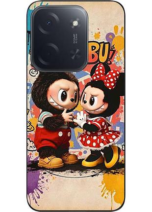 Чохол силіконовий epik для xiaomi poco c85 з принтом labubu графіті