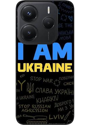 Силіконовий чохол epik для xiaomi redmi note 14 4g з картинкою україна написи