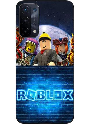 Силиконовый чехол бампер epik для oppo a54 5g с картинкой roblox игра