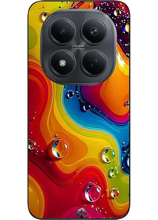 Чехол силиконовый epik для xiaomi redmi note 15 pro 4g с изображением радужный поток