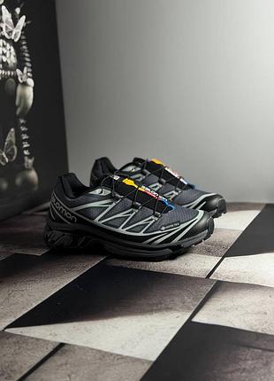 Salomon xt-6 grey soft ground black gore-tex 3