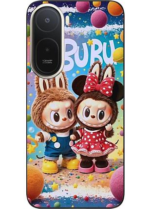 Силіконовий чохол epik для xiaomi poco c81 pro з малюнком labubu друзі