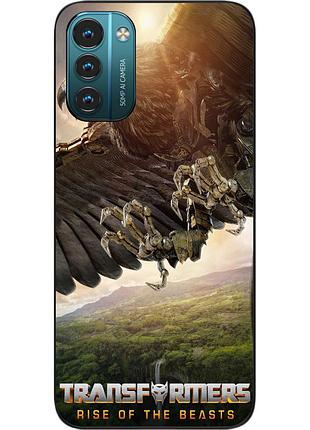 Силіконовий чохол epik для nokia g21 з картинкою ейрейзор трансформери зверобати
