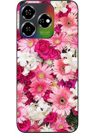 Силиконовый чехол бампер epik для zte nubia v60 с картинкой нежные цветы