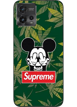 Оригінальний чохол epik для motorola moto g72 з картинкою мікі supreme