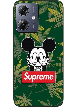 Оригінальний чохол epik для motorola g54 power з картинкою мікі supreme