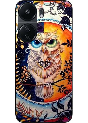Силиконовый чехол epik для xiaomi poco c65 с картинкой сова