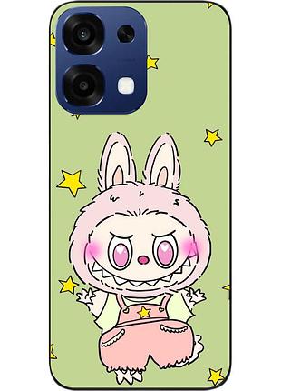 Чехол силиконовый epik для oppo a6 pro с принтом labubu звездный зайчик