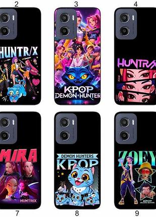 Силіконовий чохол kpop demon hunters для motorola moto g05 кейс-поп дизайн