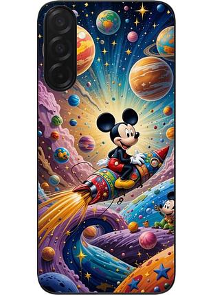 Чехол силиконовый epik для samsung galaxy a27 5g с изображением космическое приключение микки мауса