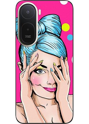 Силіконовий чохол epik для xiaomi redmi a7 pro з картинкою дівчина поп арт