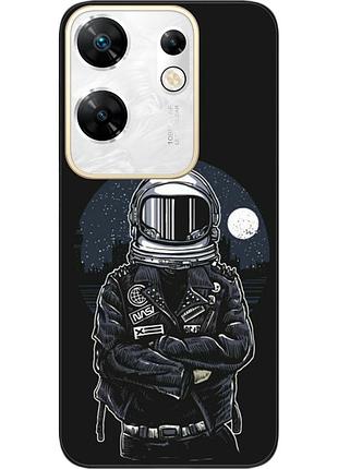Силиконовый чехол бампер epik для infinix zero 30 4g с картинкой космонавт и луна