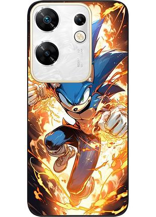 Силиконовый чехол бампер epik для infinix zero 30 4g с картинкой соник