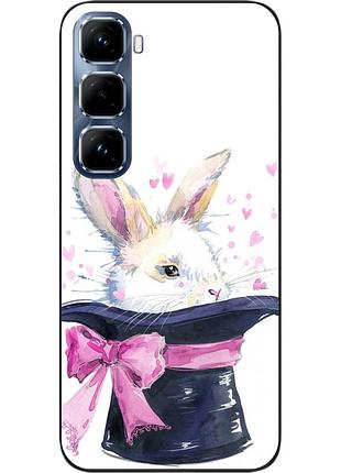 Чехол силиконовый epik для infinix hot 50 pro 4g с картинкой кролик