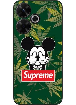 Силиконовый чехол epik для xiaomi poco m6 4g с картинкой микки supreme