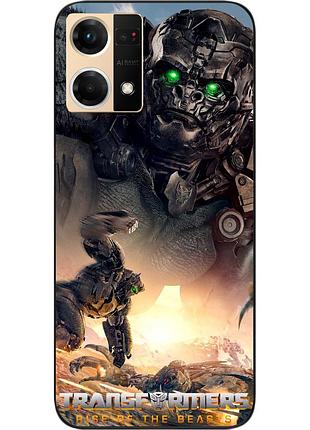 Силиконовый чехол epik для oppo reno 7 4g с картинкой эйплинк трансформеры звероботы