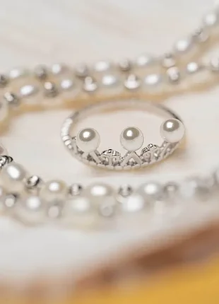 Кольцо "pearl treasure" 7