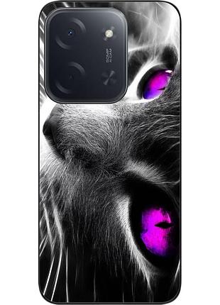Силиконовый чехол epik для xiaomi poco c85 с принтом красивый кот