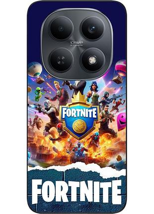 Силіконовий чохол epik для xiaomi redmi note 15 4g / 5g з принтом битва за острів fortnite