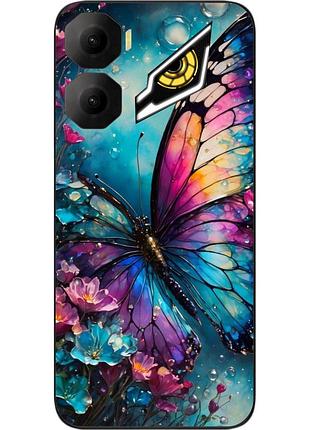 Чехол силиконовый epik для zte nubia neo 3 5g с изображением радужная бабочка