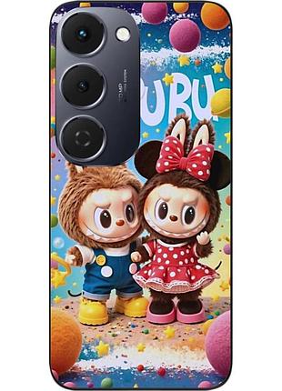 Силіконовий чохол epik для tecno spark 40 pro plus (km7) з малюнком labubu друзі