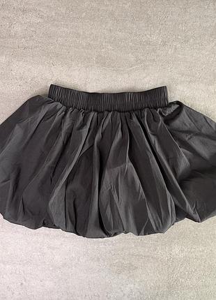 Нова стильна чорна спідничка-шорти (balloon skirt) з підкладкою