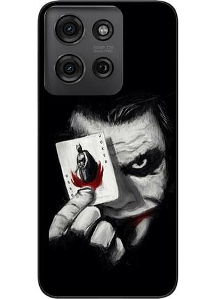 Силиконовый чехол epik для motorola g75 5g с картинкой джокер с картой