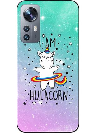 Силиконовый чехол epik для xiaomi 12 / 12x с картинкой единорог