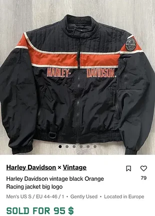 Винтажная куртка harley davidson 5
