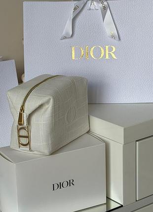 Косметичка dior льон
