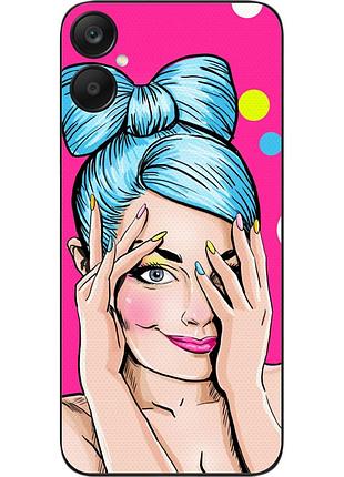 Силіконовий чохол epik для samsung a06 galaxy a065f з картинкою дівчина поп арт
