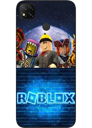 Силіконовий чохол бампер epik для xiaomi redmi 9c з картинкою roblox гра