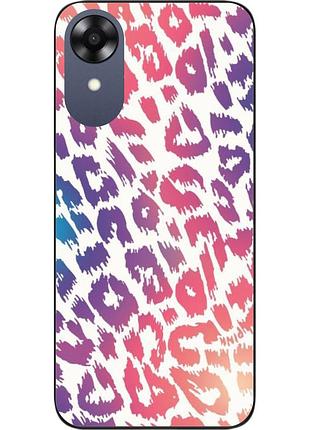 Силиконовый чехол epik для oppo a17k с картинкой леопардовый принт