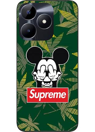Силиконовый чехол epik для realme note 50 с картинкой микки supreme