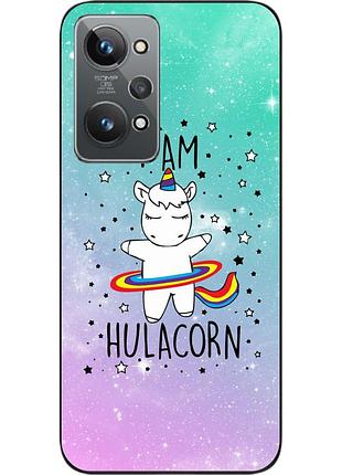 Силиконовый чехол epik для realme gt2 с картинкой единорог