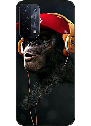 Оригинальный чехол epik для oppo a54 5g с картинкой шимпанзе