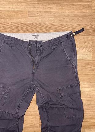 Штани карго carhartt wip сірі, розмір 30/32