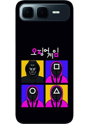 Силиконовый чехол epik для infinix smart 10 plus (x6725b) с принтом игра в кальмара надзиратели