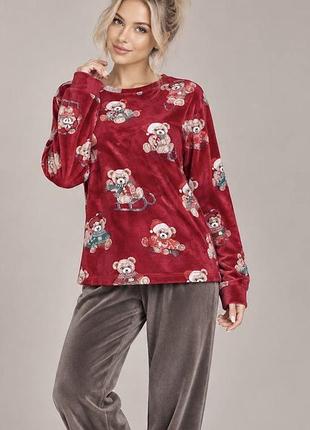 Гарна велюрова піжама комплект primark