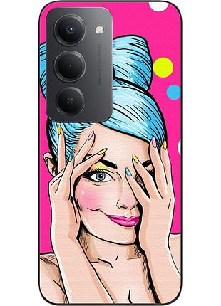 Силиконовый чехол epik для xiaomi redmi 15 девушка поп арт